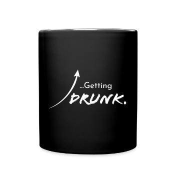 Getting drunk, version 2 - Full Colour Mug - black - Front