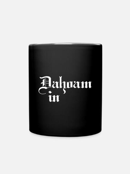 Heimat Shirt - Tasse einfarbig - Schwarz