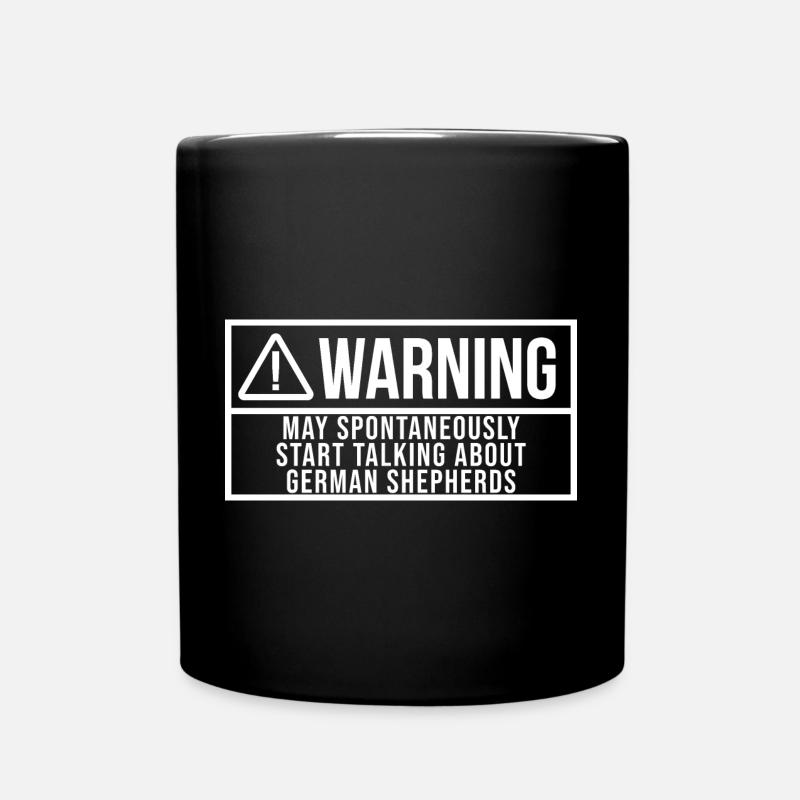 German Shepherd - Full Colour Mug - black