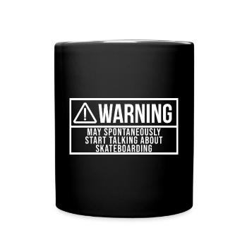 Skateboarder - Full Colour Mug - black - Front