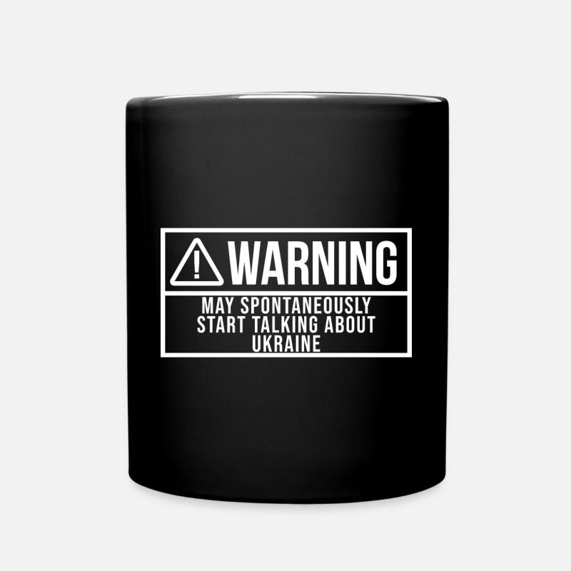 Ukraine - Tasse einfarbig - Schwarz