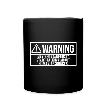 Ressources humaines - Mug uni - noir - Devant
