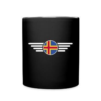 I Love Åland, T-shirt design de style élégance - Mug uni - noir - Devant