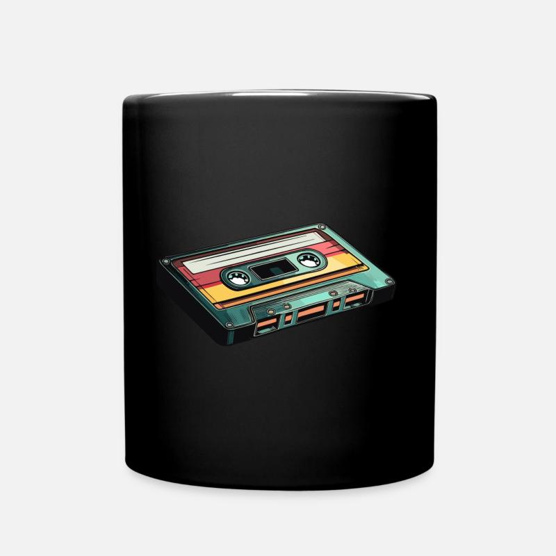 80s 90s Retro Party Carénage Cassette - Mug uni - noir
