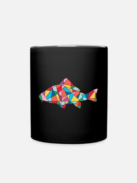 Karpfen Angeln Karpfenangler Fischen Männer Angler - Tasse einfarbig - Schwarz