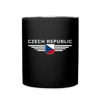 Ich liebe Tschechien T-Shirt Outfit Design - Tasse einfarbig - Schwarz - Vorne