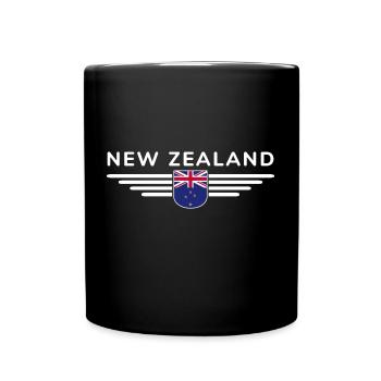 J’aime la Nouvelle-Zélande, T-shirt design de style élégance - Mug uni - noir - Devant