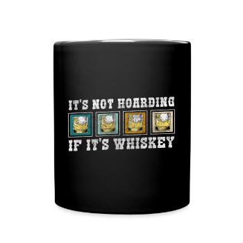 Rum Genießer Mann Scotch - Tasse einfarbig - Schwarz - Vorne