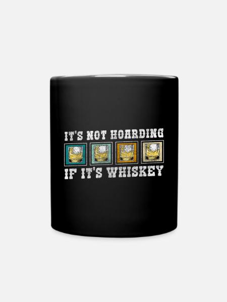 Rum Genießer Mann Scotch - Tasse einfarbig - Schwarz