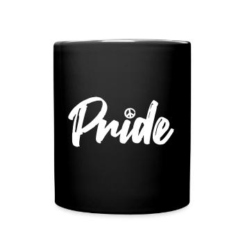 Pride Peace - Tasse einfarbig - Schwarz - Vorne