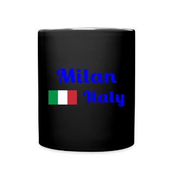 Mailand, Italien - Stilvolle Drucke - Tasse einfarbig - Schwarz - Vorne