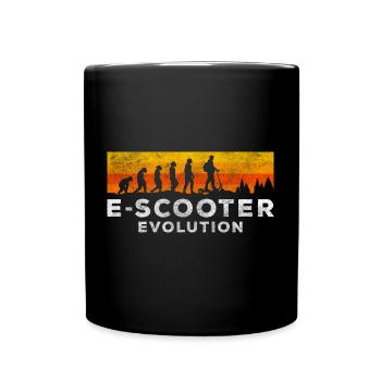 E-scooter muscle power children locomotion - Full Colour Mug - black - Front