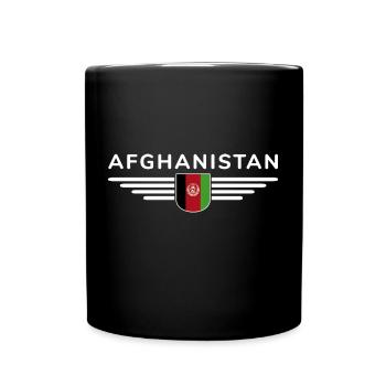 Afghanistan Design – Pride and Culture - Full Colour Mug - black - Front