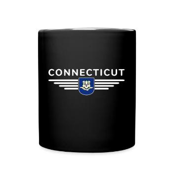 Connecticut Fan T-Shirt – Style & Coast - Mug uni - noir - Devant