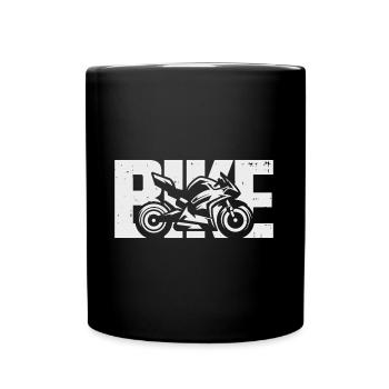 Moto, course, moto, motard, motocycliste - Mug uni - noir - Devant