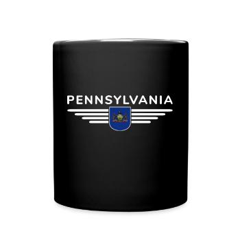 Pennsylvania Fan T-Shirt – Perfect for fans - Full Colour Mug - black - Front