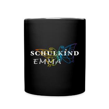 Écolière Emma - Mug uni - noir - Devant