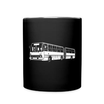 Légendaire bus articulé rétro - Mug uni - noir - Devant
