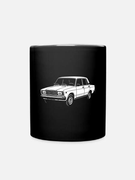 Boxen-Charme - Tasse einfarbig - Schwarz