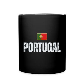 Portuguese flag, Portuguese pride - Full Colour Mug - black - Front
