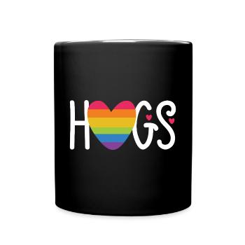 Mois de la fierté LGBT - Câlins - Mug uni - noir - Devant