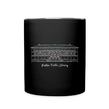 Boston, Drawing Public Library, États-Unis - Mug uni - noir - Devant