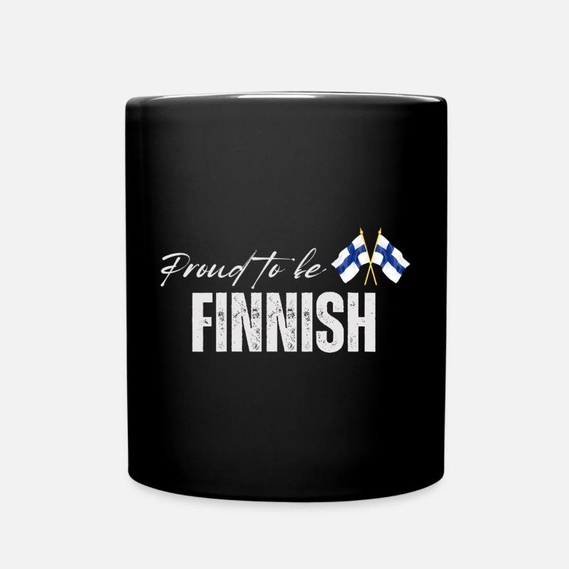 Stolzer Finne, ich liebe Finnland - Tasse einfarbig - Schwarz
