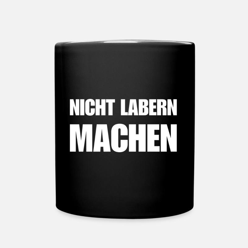 Don't babble – just make a statement - Full Colour Mug - black