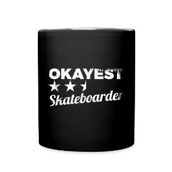 Skateur moyen - Mug uni - noir - Devant
