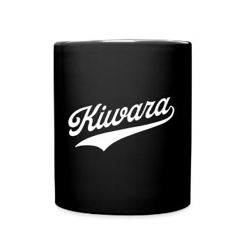 Kiwara Polizei auf Wienerisch - Tasse einfarbig - Schwarz - Vorne