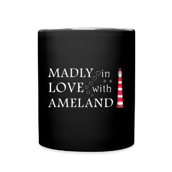 Ameland, Madly in Love, Niederlande - Tasse einfarbig - Schwarz - Vorne