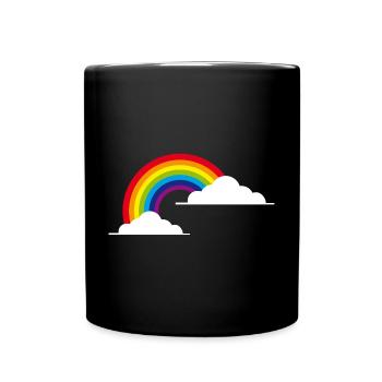 rainbow rainbow - Full Colour Mug - black - Front