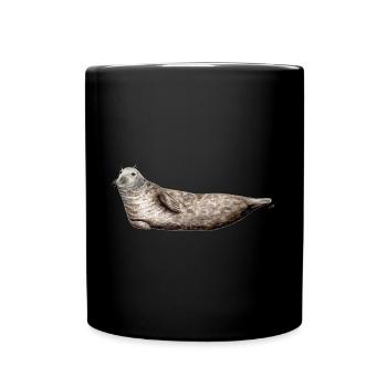 Gray seal - Gray seal - Gray seal - Full Colour Mug - black - Front