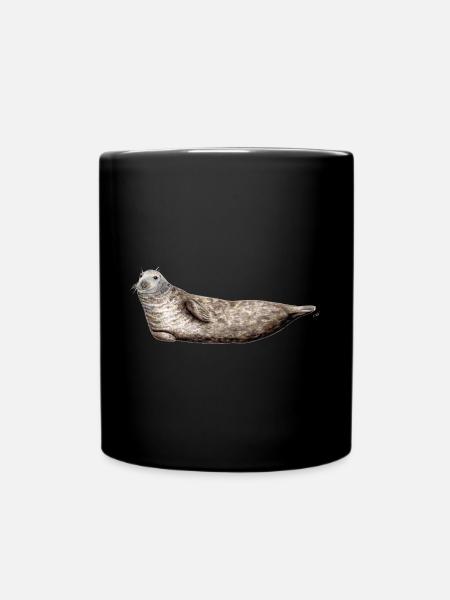 Gray seal - Gray seal - Gray seal - Full Colour Mug - black