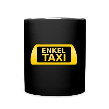 Enkel Taxi - Tasse einfarbig - Schwarz - Vorne