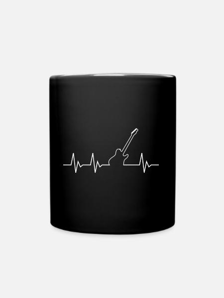 Musikliebe - Tasse einfarbig - Schwarz