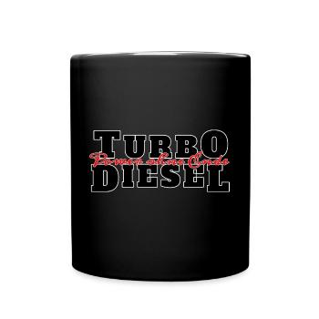 Turbo Diesel - Tasse einfarbig - Schwarz - Vorne