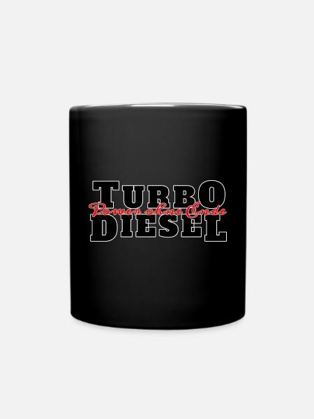 Turbo Diesel - Tasse einfarbig - Schwarz
