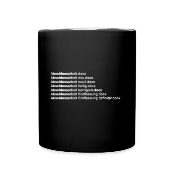 Thèse de fin d’études - Mug uni - noir - Devant