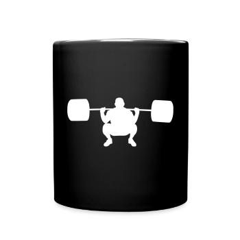 Lift weight - Full Colour Mug - black - Front