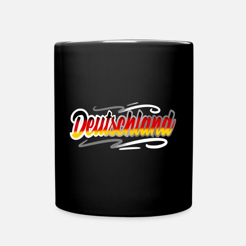 Deutschland - Tasse einfarbig - Schwarz