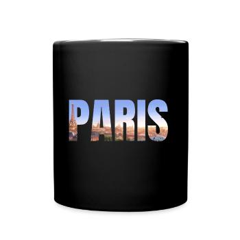 Paris City - Tasse einfarbig - Schwarz - Vorne