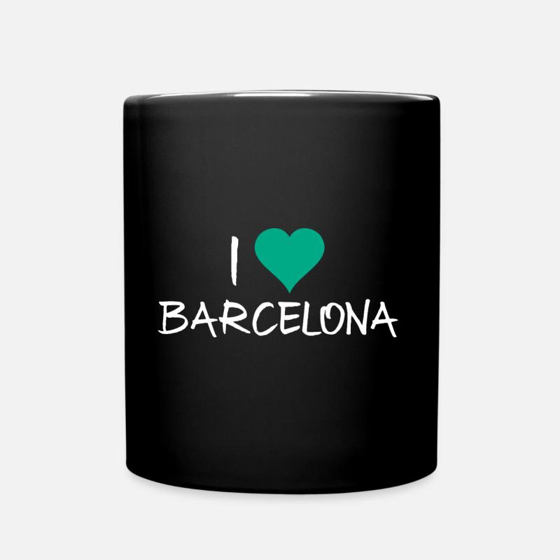 Barcelona - Tasse einfarbig - Schwarz