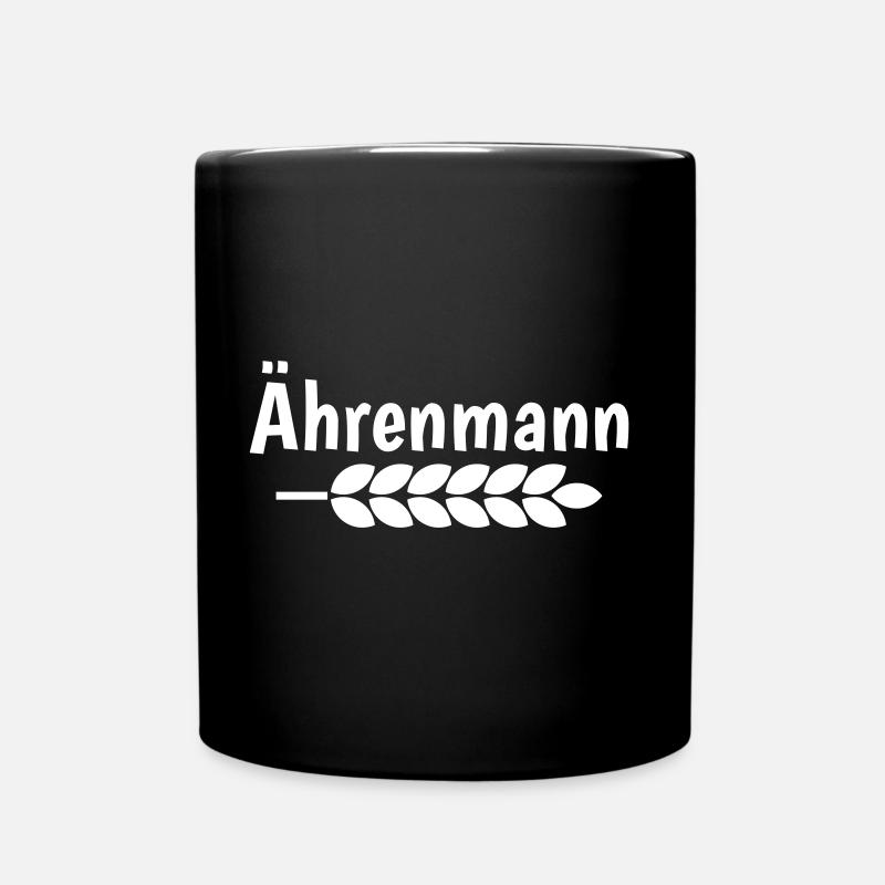 Ährenmann - Der Landwirt ist ein Ehrenmann! - Tasse einfarbig - Schwarz