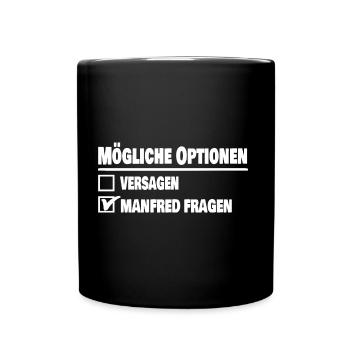 Manni Manfred - Mug uni - noir - Devant