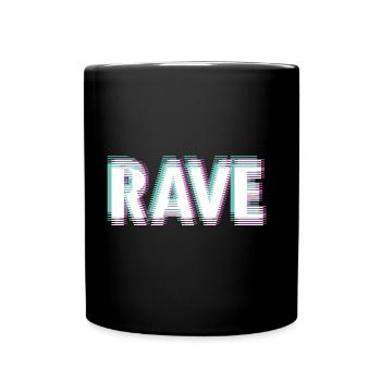 Rave - Tasse einfarbig - Schwarz - Vorne