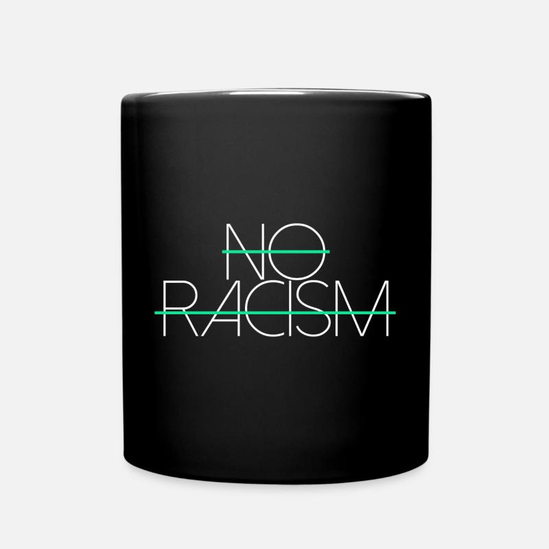 pas de racisme pas de racisme écritures - Mug uni - noir