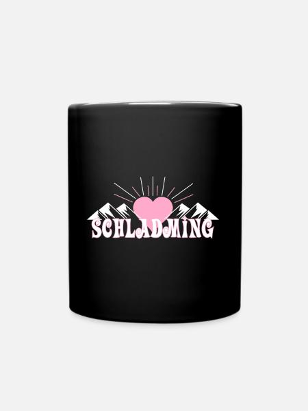 Schladming - Tasse einfarbig - Schwarz