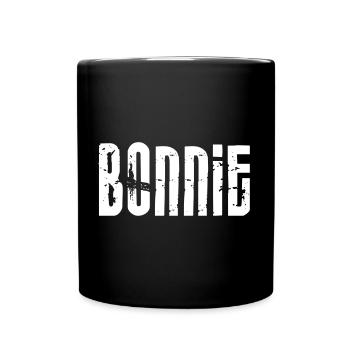 BONNIE & CLYDE Partnerlook - Tasse einfarbig - Schwarz - Vorne