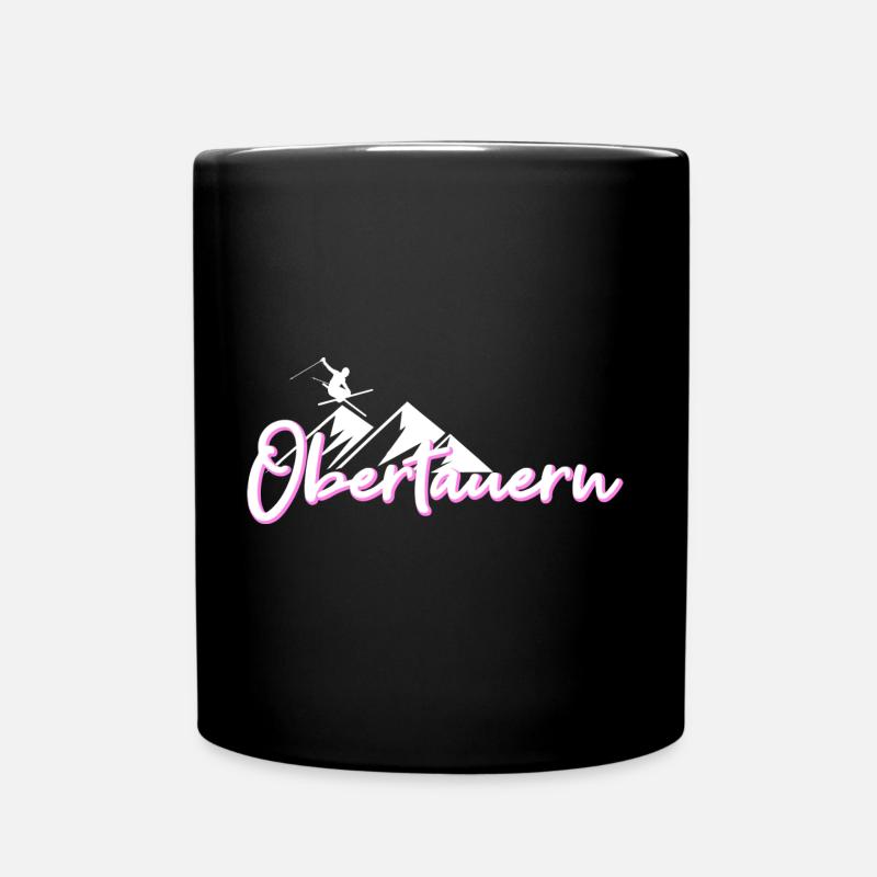 Obertauern - Tasse einfarbig - Schwarz